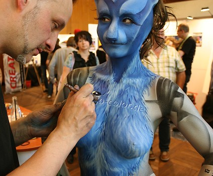 Bodypainting in Schweinfurt mit Enrico Lein